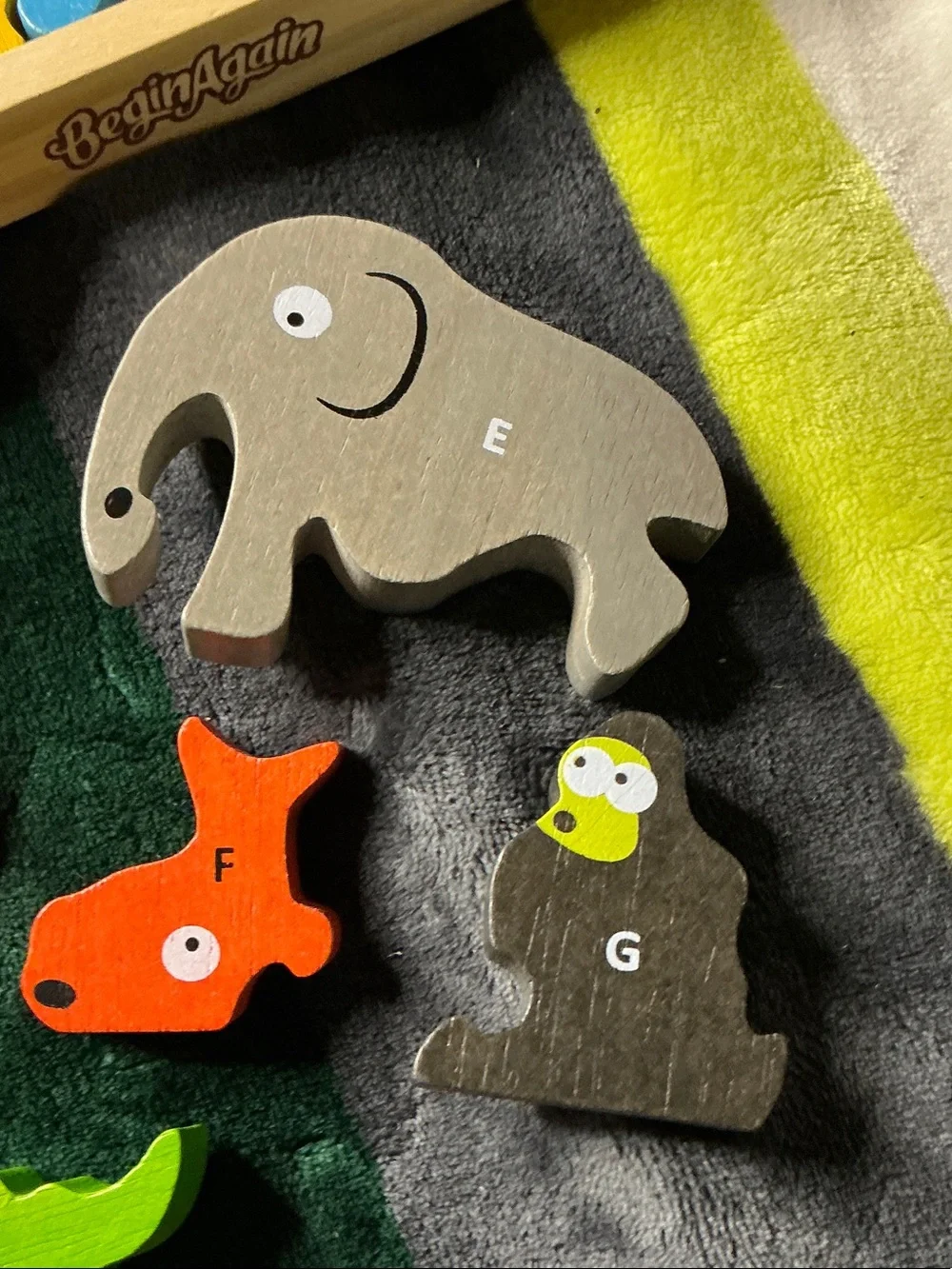 Multicolor Wooden Animal Stacking Puzzle - Kids Learning Toy